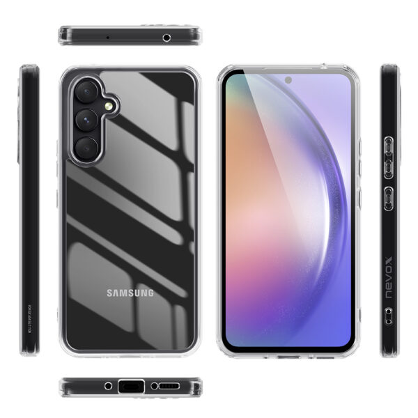 nevox StyleShell SHOCKFLEX - Samsung Galaxy A56 - Transparent – Bild 3